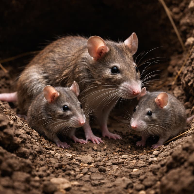Infestation de rats dans une maison – reproduction rapide des rongeurs