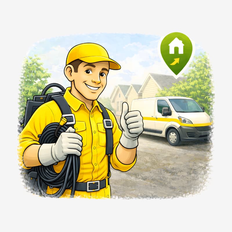 Technicien anti-nuisibles local prêt à intervenir rapidement